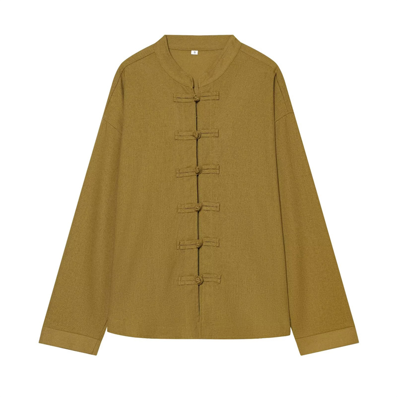 Mens Linen Shirt Long Sleeve - Guobioziy Women's Shirt 2026 Early Autumn