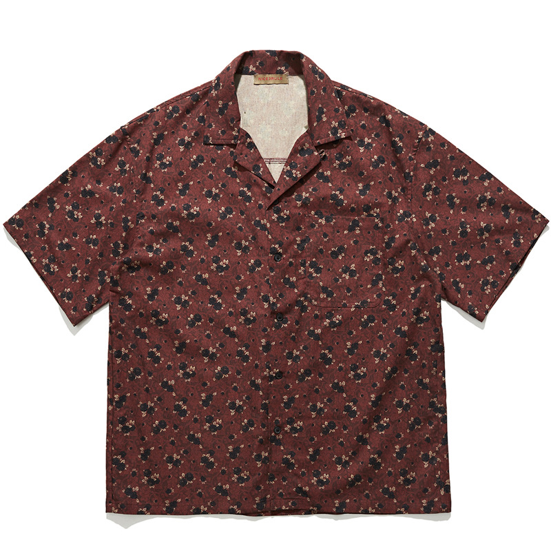 Japanese retro ethnic style Cu - đánh giá và giá Vintage Hawaiian Floral Shirt