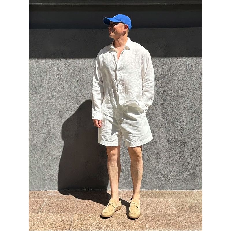 Light Luxury Men's Linen Sun P - đánh giá và giá Mens Linen Shirt Long Sleeve