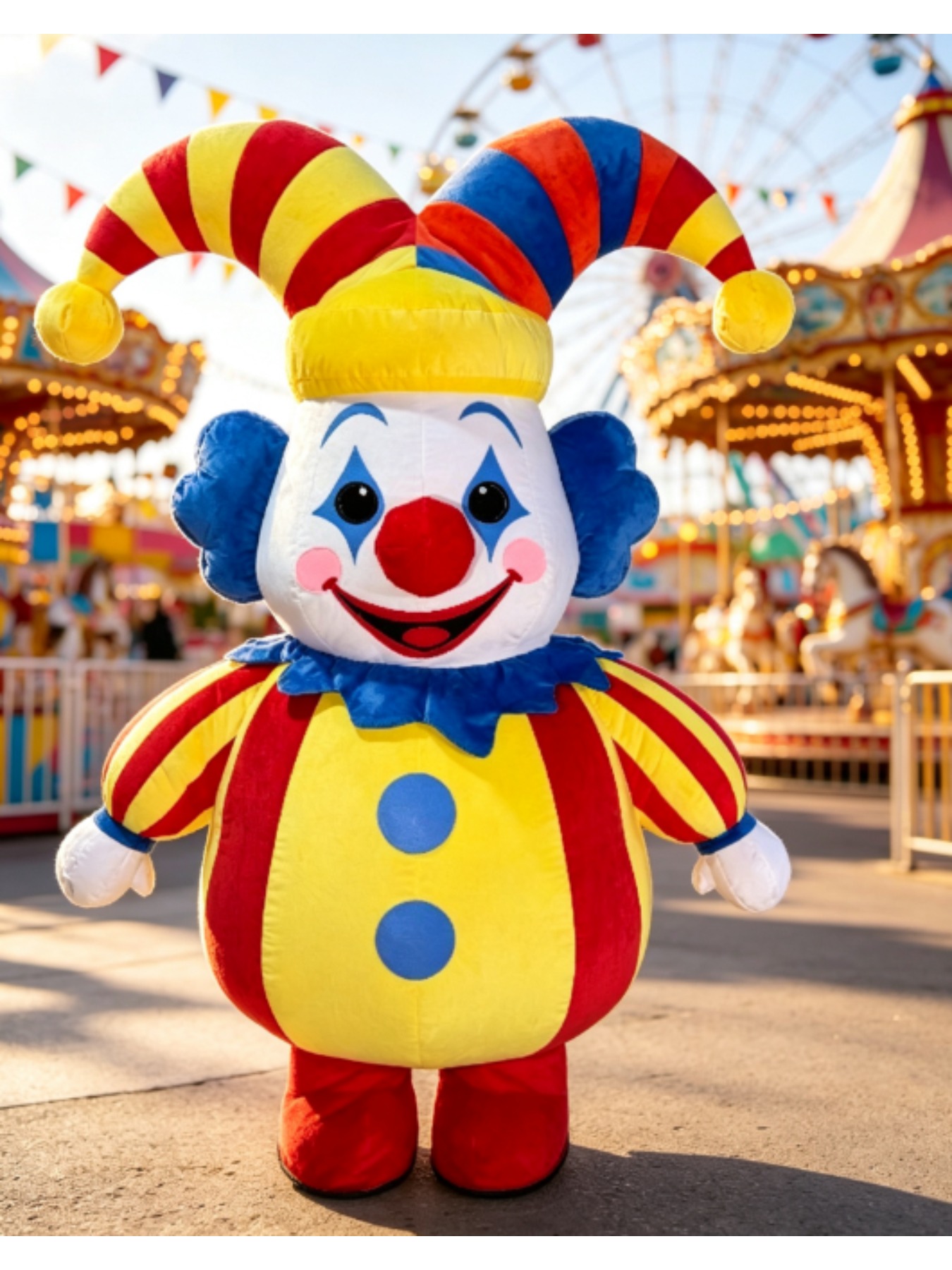 Inflatable Circus Clown Mascot - đánh giá và giá Suits